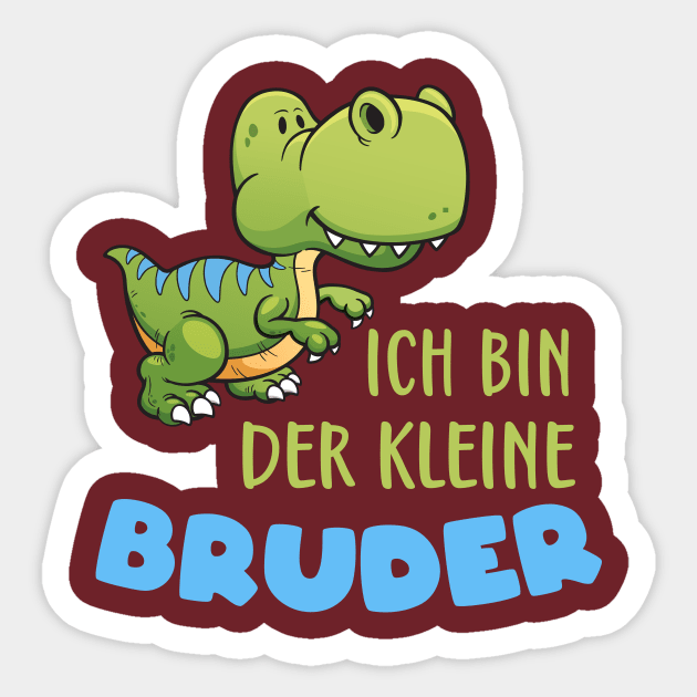 Kleiner Bruder Dino T-Rex Geschwister Geschenke Sticker by Foxxy Merch